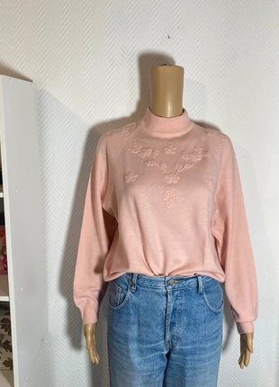 pull brodé laine mérinos mélangée femme vintage taille 40, marca: Vintage Dressing, estado: Muy bueno, tamaño: L / 40 / 12, 17,00 €, 18,55 € Protección al comprador incluida