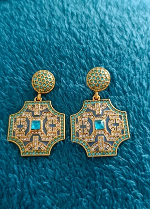 Boucles d'oreilles vintage chic neuf, marque: Strass, état: Neuf sans étiquette, 8,50 €, 9,63 € Protection acheteurs incluse