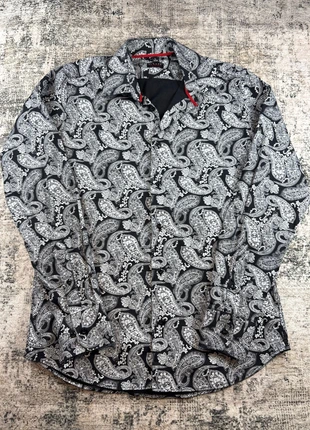 Chemise manches longues à motifs noir et gris Iventi taille S homme - 3366, marque: Iventi, état: Très bon état, taille: S, 10,00 €, 11,20 € Protection acheteurs (Pro) incluse