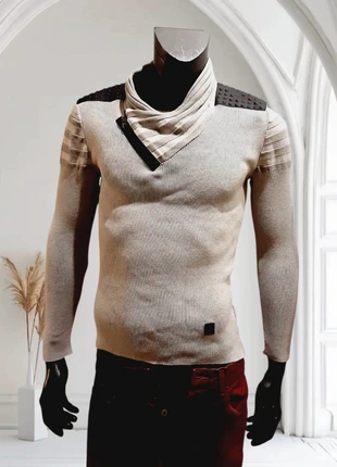 Pull avec un col original 50 % coton pour homme Taille S jamais porté Armita, marque: Armita, état: Très bon état, taille: S, 12,00 €, 13,30 € Protection acheteurs incluse