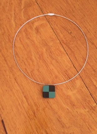 Ronde ketting met unieke vintage hanger | Mod Fashion / Twiggy style | 1960s, marca: Vintage Dressing, estado: Muito bom, €4.95, €5.90 inclui Proteção do Comprador