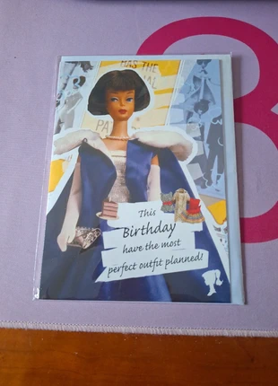 This birthday have the most perfect outfit kaart barbie, merk: Barbie, staat: Nieuw met prijskaartje, € 4,00, € 4,90 inclusief Kopersbescherming Pro