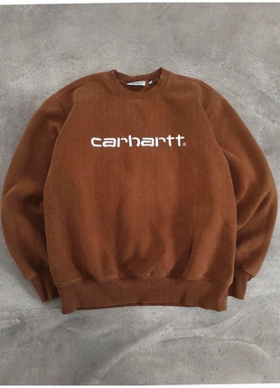 Pull col rond - sweat crewneck Carhartt WIP brun / marron foncé gros logo brodé blanc- Homme S, marque: Carhartt, état: Très bon état, taille: S, 58,00 €, 61,60 € Protection acheteurs incluse