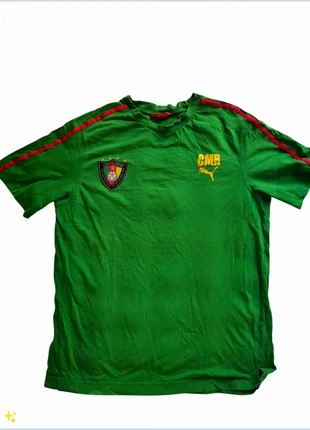 maillot fédération football Cameroun aise taille L vintage vert puma, marca: Puma x AMI, estado: Bom, tamanho: L, €37.00, €39.55 inclui Proteção do Comprador