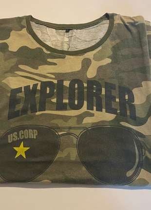 Vintage Camo Explorer T-Shirt, marque: Vintage Dressing, état: Très bon état, taille: XXL, 5,00 €, 5,95 € Protection acheteurs incluse