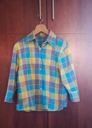 Camisa de cuadros de manga larga, merk: Local, staat: Heel goed, maat: L / 40 / 12, € 6,00, € 7,00 inclusief Kopersbescherming