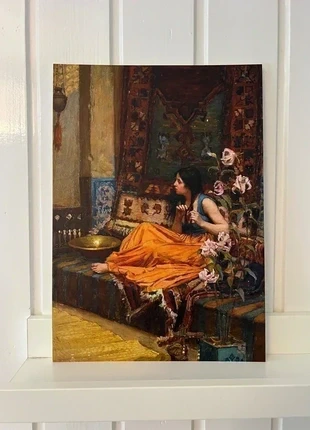In The Harem, An Osalisque - John William Waterhouse - 1 ArtPrintCard A4 (21x29,7cm), état: Neuf, 3,25 €, 4,11 € Protection acheteurs (Pro) incluse