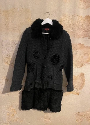 Manteau d'hiver Louise Della gris avec col en fausse fourrure – Taille S, brand: Louise Della, condizioni: Nuovo senza cartellino, taglia: S / IT 40 / EU 36, €30.00, €32.20 include la Protezione acquisti