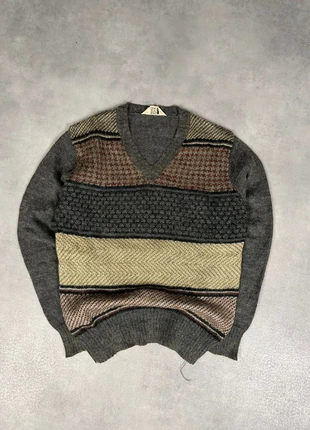 Pull maille col V vintage motifs rayures multicolore XS, marque: Vintage Dressing, état: Bon état, taille: XS, 6,70 €, 7,74 € Protection acheteurs (Pro) incluse