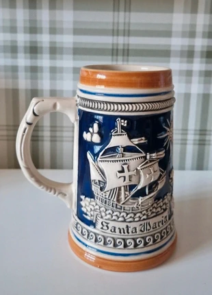 Chope à bière Santa Maria céramique Gerz, marque: gerz, état: Très bon état, 8,00 €, 9,10 € Protection acheteurs incluse