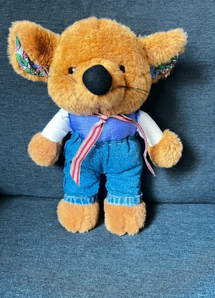 🐭 Souris Peluche Vintage Habillée / Jean Denim & Tissu Fleuri (Collector), brand: Vintage Love, condizioni: Nuovo senza cartellino, taglia: Taglia unica, €15.00, €16.45 include la Protezione acquisti