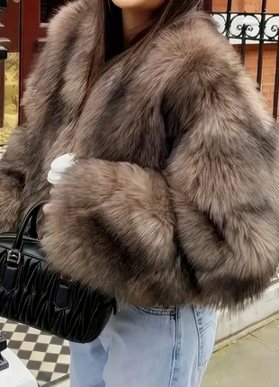 Veste fausse fourrure marron taupe manteau peluche oversize femme taille M, marca: Tendance, estado: Muito bom, tamanho: M / 38 / 10, €55.00, €58.45 inclui Proteção do Comprador Pro