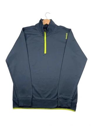 Reebok Workout Ready Collection sweat léger 1/4 zip sport homme gris et jaune - Taille M, marque: Reebok, état: Très bon état, taille: M, 15,00 €, 16,45 € Protection acheteurs (Pro) incluse