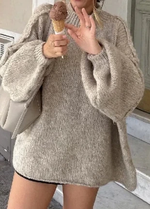 Pull d’hiver beige oversize, brand: Made In Italy, condizioni: Nuovo con cartellino, taglia: Taglia unica, €28.00, €30.10 include la Protezione acquisti