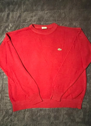 Pull rouge homme en maille fine - Lacoste - oversize - Taille L/XL, marque: Lacoste, état: Très bon état, taille: L, 30,00 €, 32,20 € Protection acheteurs (Pro) incluse