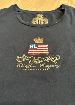 T-shirt Ralph Lauren Polo Jeans Company avec strass – Taille M, brand: Ralph Lauren, condizioni: Ottime, taglia: M / IT 42 / EU 38, €8.00, €9.10 include la Protezione acquisti