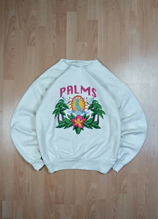 Sweater Crewneck Vintage Palms Brodé 100% Coton Oversized blanc - size L, brand: Vintage Dressing, condizioni: Ottime, taglia: L / IT 44 / EU 40, €11.90, €13.20 include la Protezione acquisti