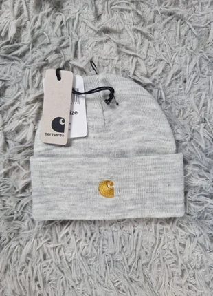 Bonnet Carhartt WIP Chase Beanie gris logo brodé gold streetwear unisexe neuf étiquettes, marque: Carhartt, état: Neuf avec étiquette, taille: Taille unique, 25,00 €, 26,95 € Protection acheteurs (Pro) incluse