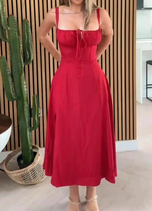 🎀🎄New Parthea UK 16 royal red milkmaid Long Maxi Dress🎀🎄, brand: Parthea, condition: New without tags, size: L / UK 16-18, £16.00, £17.50 includes Buyer Protection