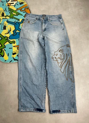 Jeans large baggy pantalon brodé broek selvedge JNCO vintage dressing Y2K fashion, marque: Vintage Dressing, état: Très bon état, taille: W30 | FR 40, 32,90 €, 35,25 € Protection acheteurs incluse