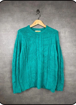 Pull torsadé vert émeraude Oakton Ltd taille XL – Made in Korea – Style vintage années 80, marque: Vintage Dressing, état: Très bon état, taille: XL / 42 / 14, 23,00 €, 24,85 € Protection acheteurs incluse
