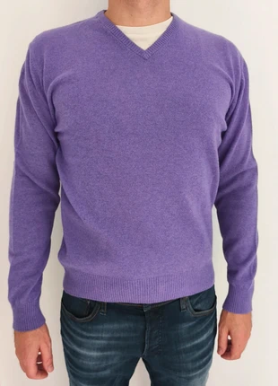 100% wool lilac man's sweater, merk: Lana, staat: Heel goed, maat: M, € 16,00, € 17,50 inclusief Kopersbescherming