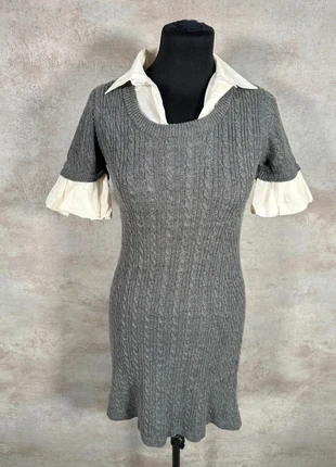 Robe Maille Torsadée Cable Knit Vintage Bonne Jean grise relief taille M, brand: Vintage Dressing, condizioni: Ottime, taglia: M / IT 42 / EU 38, €7.00, €8.05 include la Protezione acquisti Pro