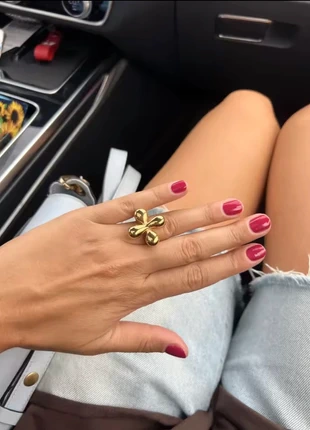 Bague chunky en acier inoxydable doré NY FW25 tendance bijoux accessoires durables, marca: Tendance, estado: Novo com etiquetas, tamanho: Ajustável, €8.99, €10.14 inclui Proteção do Comprador