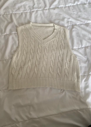 Haut sans manche blanc côtelé taille M - Très bon état, marque: Shein, état: Très bon état, taille: M / 38 / 10, 3,00 €, 3,85 € Protection acheteurs incluse