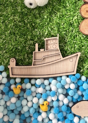 Houten vulvorm van een boot - nieuw, merk: Flint&Fonkel, staat: Heel goed, maat: 3 jaar / 98 cm, € 3,95, € 4,85 inclusief Kopersbescherming Pro