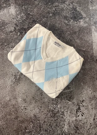 Pull Ritchie S bleu blanc carreaux col rond vintage preppy streetwear, marca: Ritchie, estado: Muy bueno, tamaño: S, 9,90 €, 11,10 € Protección al comprador incluida