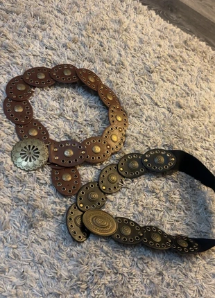 Retro / vintage Y2K western chunky belts small fit, brand: Source Unknown, condition: Good, size: Adjustable, £10.00, £11.20 includes Buyer Protection