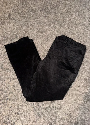 Pantalon En Velours Côtelé / Corduroy M&S noir coton cotelé coupe ample taille 46, merk: Vintage Dressing, staat: Heel goed, maat: W36 | FR 46, € 15,00, € 16,45 inclusief Kopersbescherming