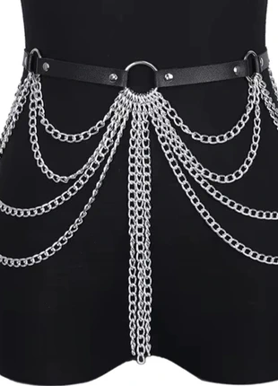 Chains punk goth belt Y2K / Cinturó de cadenes, état: Neuf avec étiquette, taille: Ajustable, 8,90 €, 10,05 € Protection acheteurs incluse