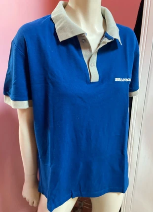 Maglia polo blu grigio tg L maglia morbida e calda maniche corte, brand: Suzuki, condizioni: Ottime, taglia: L, €2.00, €2.80 include la Protezione acquisti