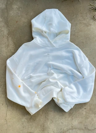 Hoodie oversize Nike Icon Fleece blanc – Sweat à capuche XS, brand: Nike, condition: Good, size: XS / 34 / 6, €15.00, €16.45 includes Buyer Protection