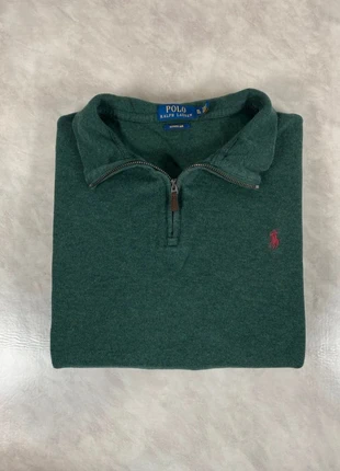 Polo Ralph Lauren – Pull col camionneur/ quart zip vert sapin – Taille XL homme Code 250N, marque: Ralph Lauren, état: Très bon état, taille: XL, 49,00 €, 52,15 € Protection acheteurs (Pro) incluse