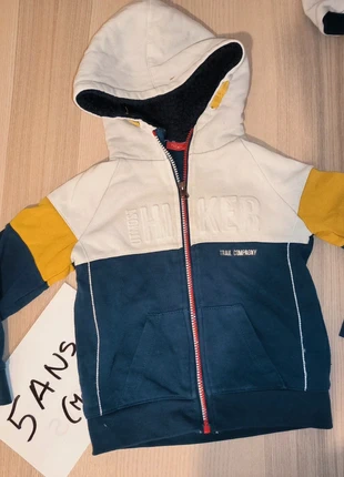 Sweat tissaia garçon 5 ans – colorblock – capuche doublée, marque: Tissaia, état: Très bon état, taille: 5 ans / 110 cm, 3,50 €, 4,38 € Protection acheteurs incluse