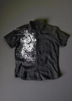 Gothic Hemd schwarz Schrift Engel Print Y2K Grunge Streetwear, brand: gothic, condizioni: Ottime, taglia: M, €34.99, €37.44 include la Protezione acquisti