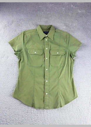 Chemise Ralph Lauren manche courte verte taille M (US 10), brand: Ralph Lauren, condizioni: Ottime, taglia: M / IT 42 / EU 38, €19.00, €20.65 include la Protezione acquisti