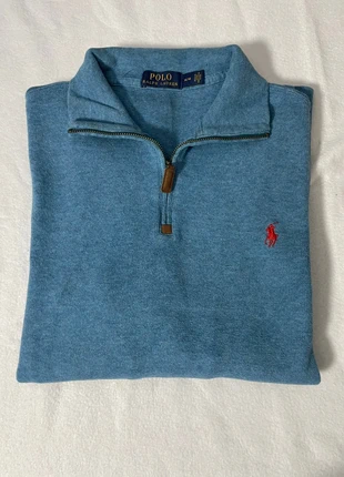 Pull Ralph Lauren Half Zip 1/4 Zip col camionneur Bleu logo brodé / Taille M, marque: Ralph Lauren, état: Très bon état, taille: M, 65,00 €, 68,95 € Protection acheteurs incluse
