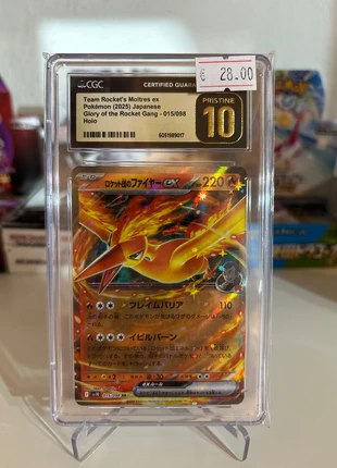 Moltres EX Japanese Glory of the Team Rocket CGC 10 Pristine, marca: Pokémon, estado: Nuevo sin etiquetas, 28,00 €, 30,10 € Protección al comprador Pro incluida