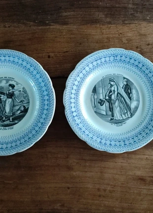 Lot de deux assiettes parlantes, marque: Choisy le Roi, état: Bon état, 20,00 €, 21,70 € Protection acheteurs incluse