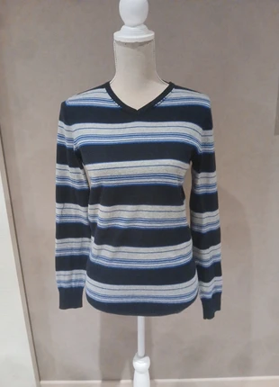 Pull à rayures col V OWK taille S, merk: OWK, staat: Nieuw zonder prijskaartje, maat: S / 36 / 8, € 5,00, € 5,95 inclusief Kopersbescherming Pro