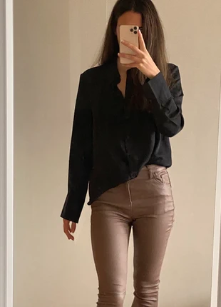 Pantalon taupe effet satiné - coupe slim élégante, brand: Toxik, condizioni: Buone, taglia: M / IT 42 / EU 38, €23.90, €25.80 include la Protezione acquisti
