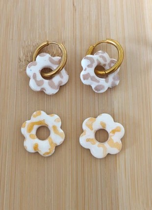 Box créoles dorées et 2 paires pampilles interchangeables motifs léopard, brand: créoles, condizioni: Ottime, €10.50, €11.73 include la Protezione acquisti Pro