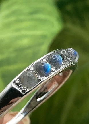 Labradorite Tennis Ring, condition: New without tags, size: Adjustable, £3.50, £4.38 includes Buyer Protection