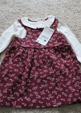 enseble robe + tee shirt longues manches 74 cm, marque: C&A, état: Neuf avec étiquette, taille: 9-12 mois / 74 cm, 8,00 €, 9,10 € Protection acheteurs incluse