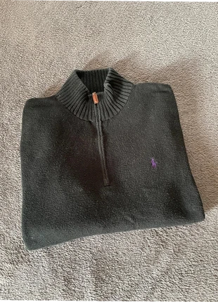 1/4 Zip Ralph Lauren - Gris noir - Taille L, marca: Ralph Lauren, estado: Muito bom, tamanho: L, €45.00, €47.95 inclui Proteção do Comprador