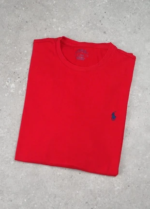 T-Shirt manches longues unis coton homme Ralph Lauren rouge logo brodé - taille M, brand: Ralph Lauren, condition: Very good, size: M, €25.00, €26.95 includes Buyer Protection Pro